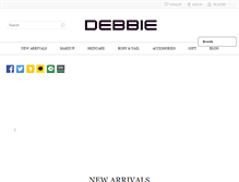 Tablet Screenshot of debbiecosmetics.com